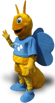 BUTTERFLY MASCOT COSTUME