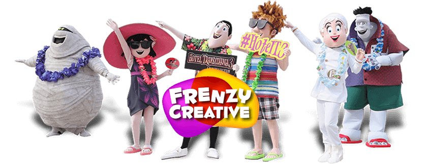 Mascot costumes created for film premier Cannes